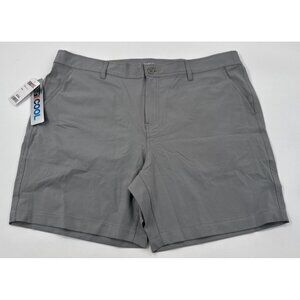 Mens Golf Shorts Size 2XL Gray Chino Stretch Performance 7" 32 Cool NEW